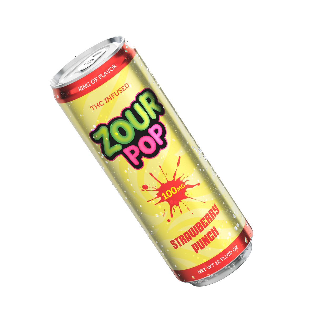 Zour Pop Strawberry Punch 100mg hemp-derived THC beverage