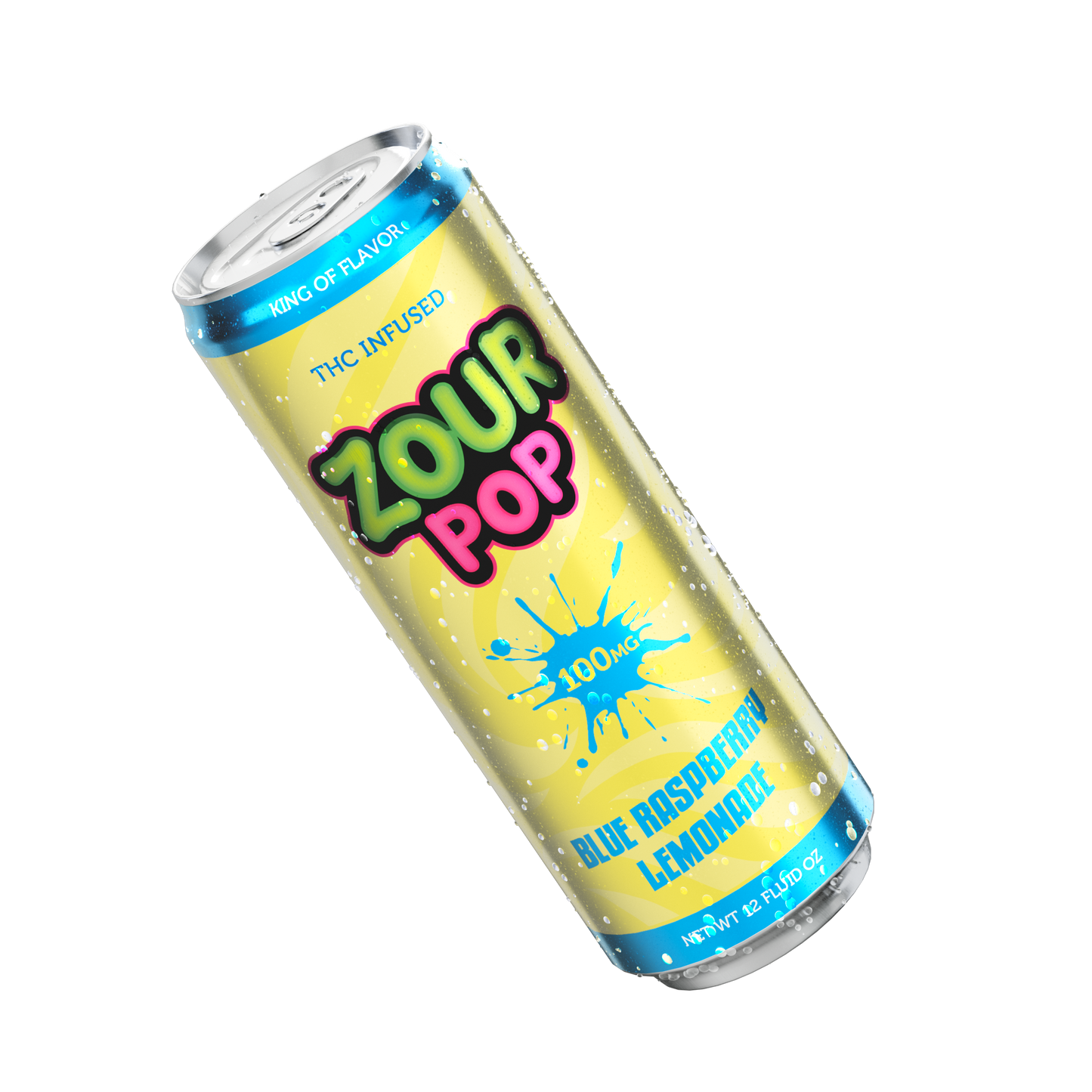 Zour Pop Blue Raspberry Lemonade 100mg hemp-derived THC beverage