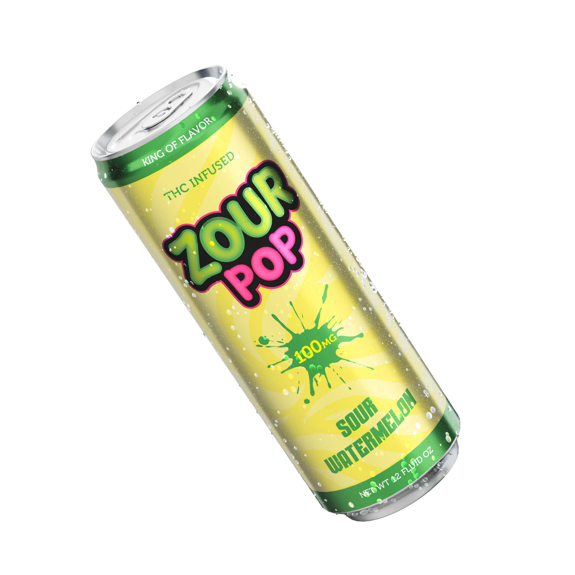 Zour Pop Sour Watermelon 100mg hemp-derived THC beverage
