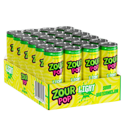Zour Pop Sour Watermelon 100mg THC Drinks 24 Pack case
